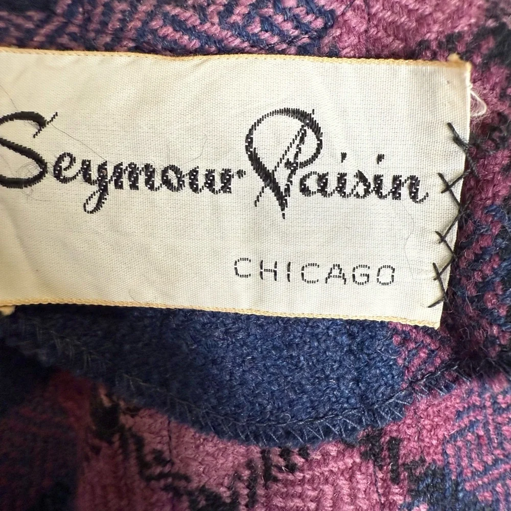 Vintage Mignorr International Wool Blend Plaid Poncho Cape Wrap Hong Kong Made - Picture 7 of 10